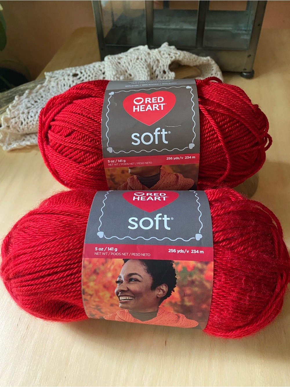 Red Heart Soft Yarn - Red